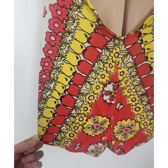 Vtg. 60's Women's Sz. S Rose Marie Reid Floral Retro One Piece Swimsuit - Picture 9 of 11